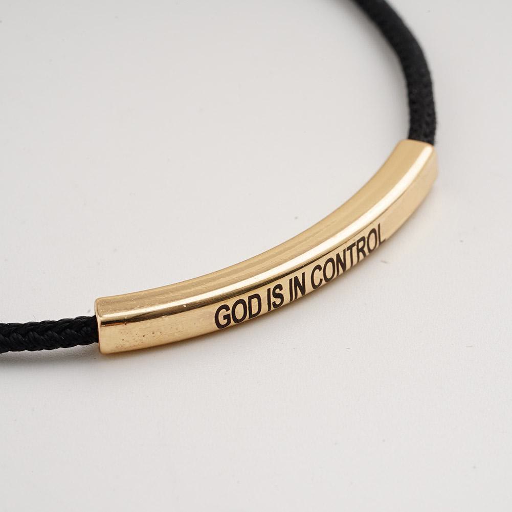 Simple Style God Blessed Adjustable String Bracelet