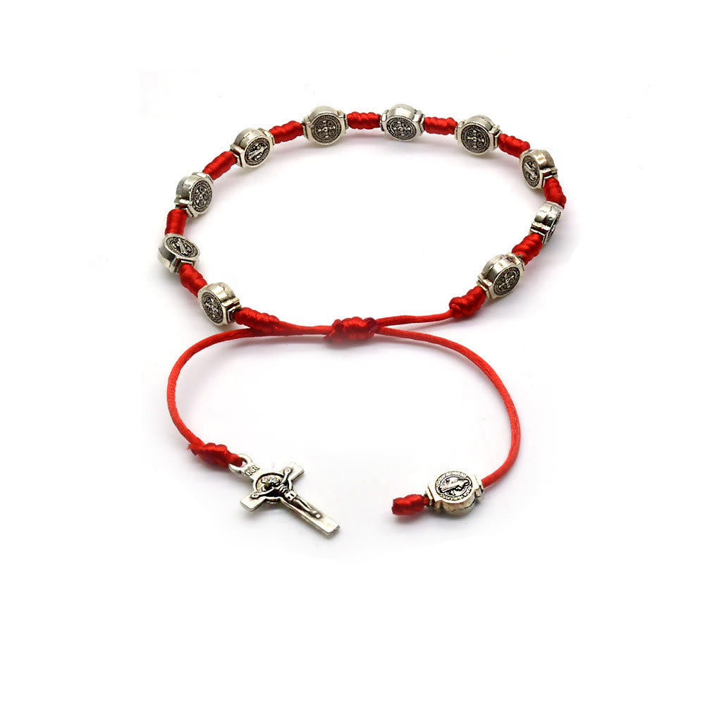 FREE Today: St. Benedict Knotted Red String Amulet Bracelet