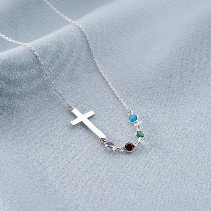 FREE Today: Biblical Birthstone Cross Necklace Religion Jewelry Gift