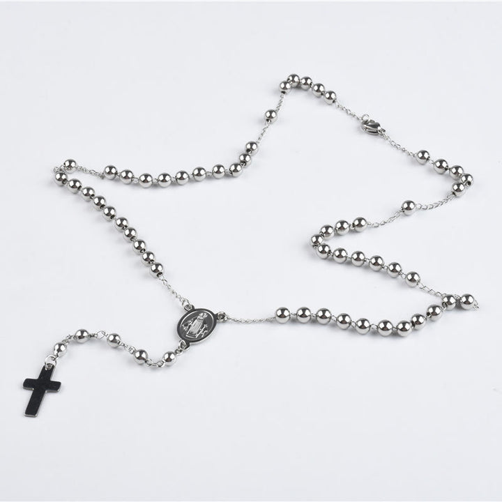 Stainless Steel Religious Classic Beaded Rosary