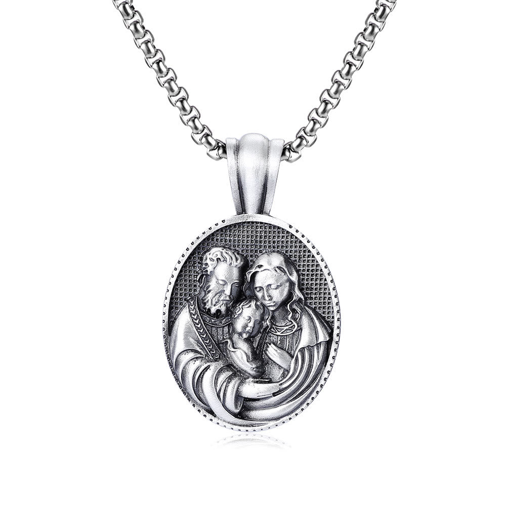 The Holy Family Amulet Necklace