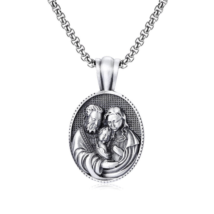 Christianartworkshopthe The Holy Family Amulet Necklace