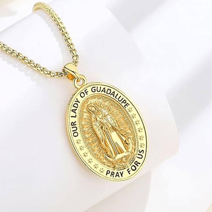 FREE Today: Virgin Mary Religious Stainless Steel Pendant Necklace