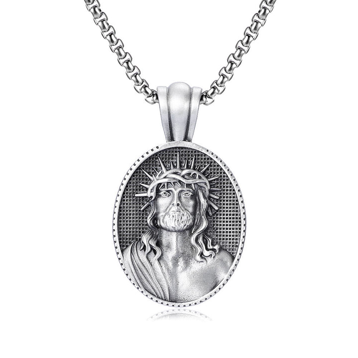 Jesus Crown of Thorns Amulet Necklace