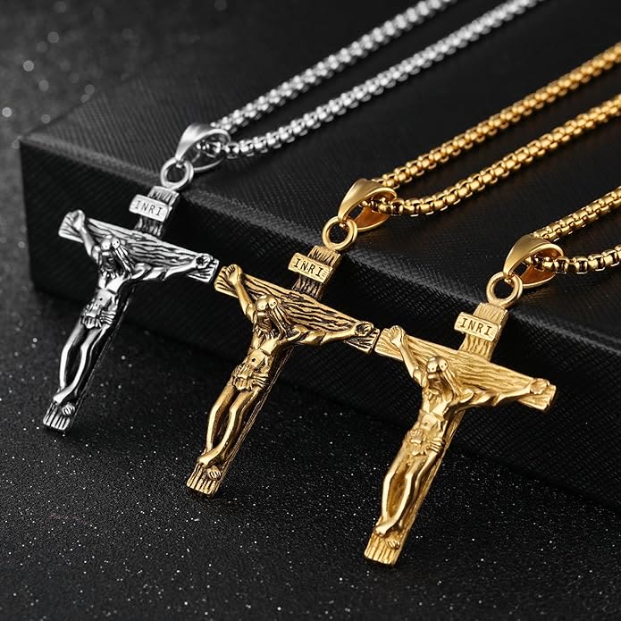 FREE Today: Christ Jewelry Crucifix Pendant Charm Necklace