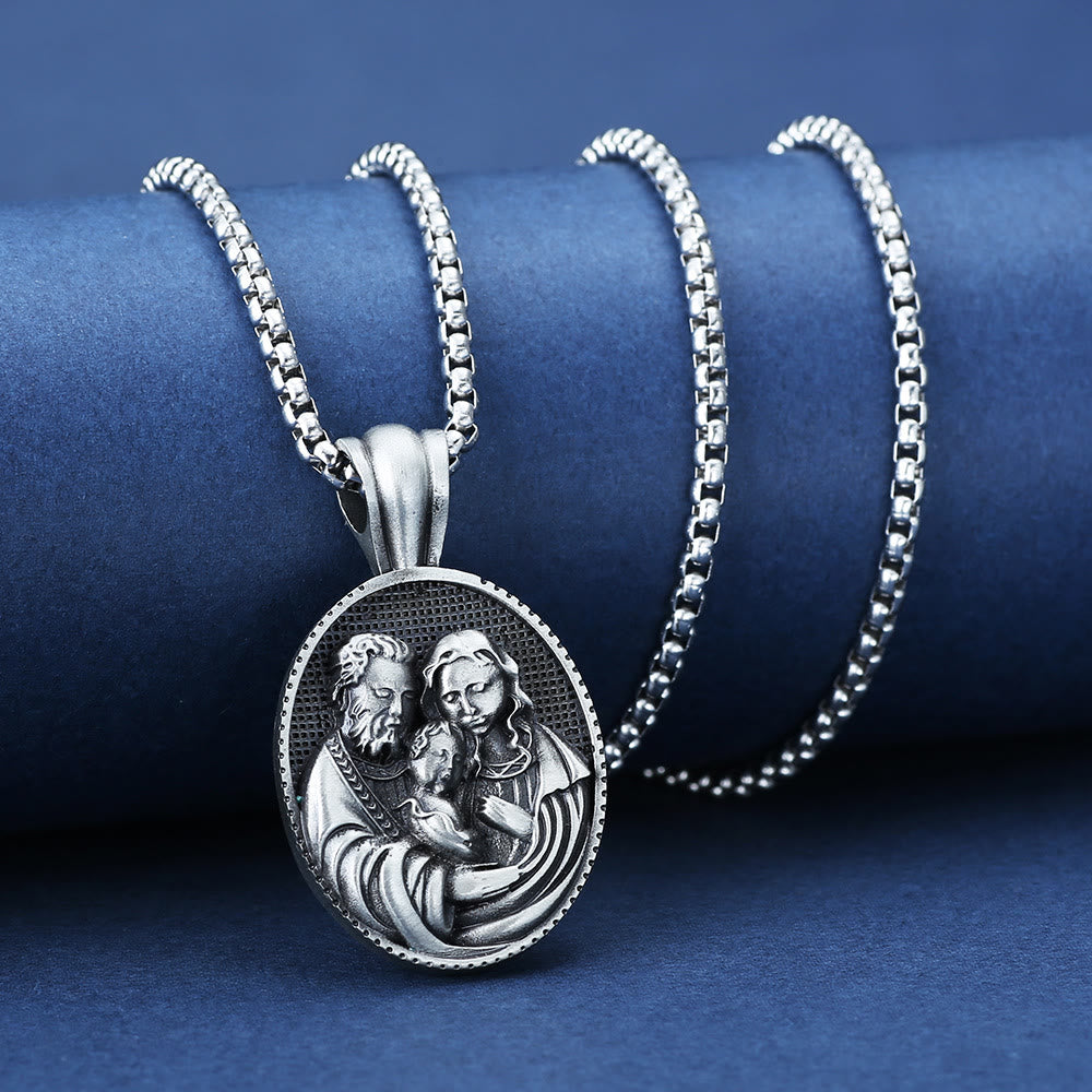 The Holy Family Amulet Necklace