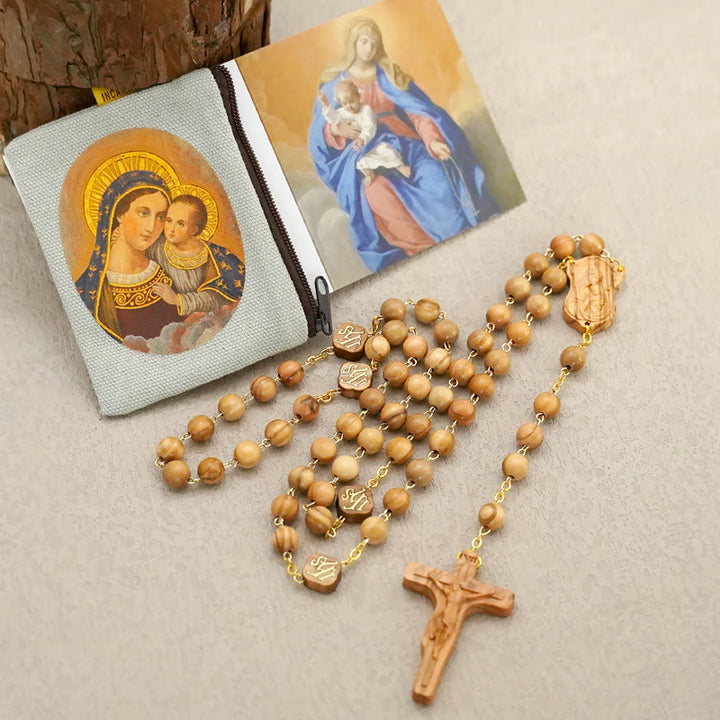 Quality Handmade Olive/Rosewood/Ebony Beads Prayer Rosary