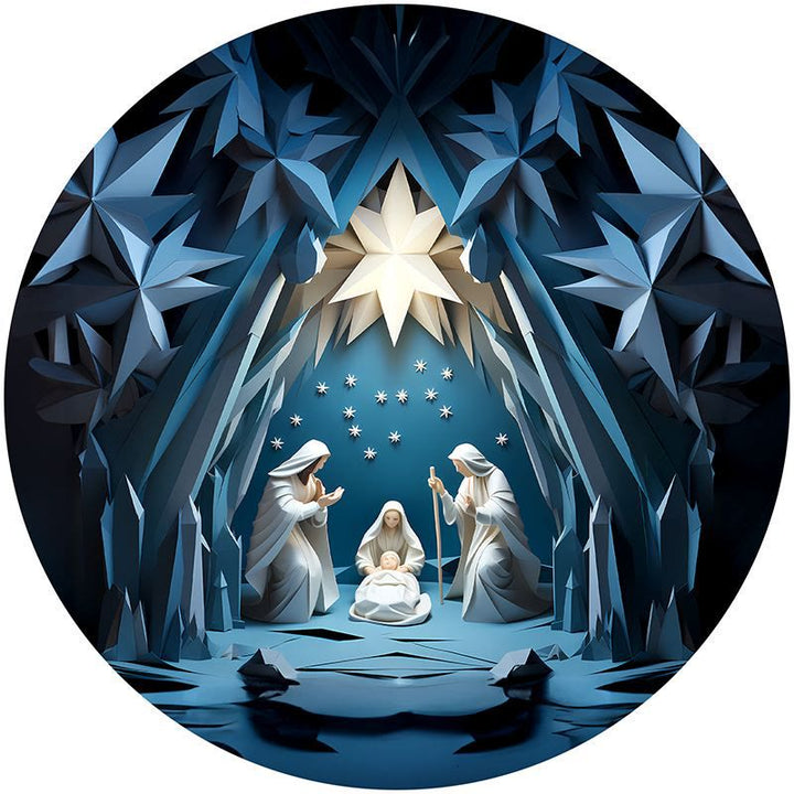 Discount Today: Blue Series 10 Styles Nativity Festive Decor Ornaments