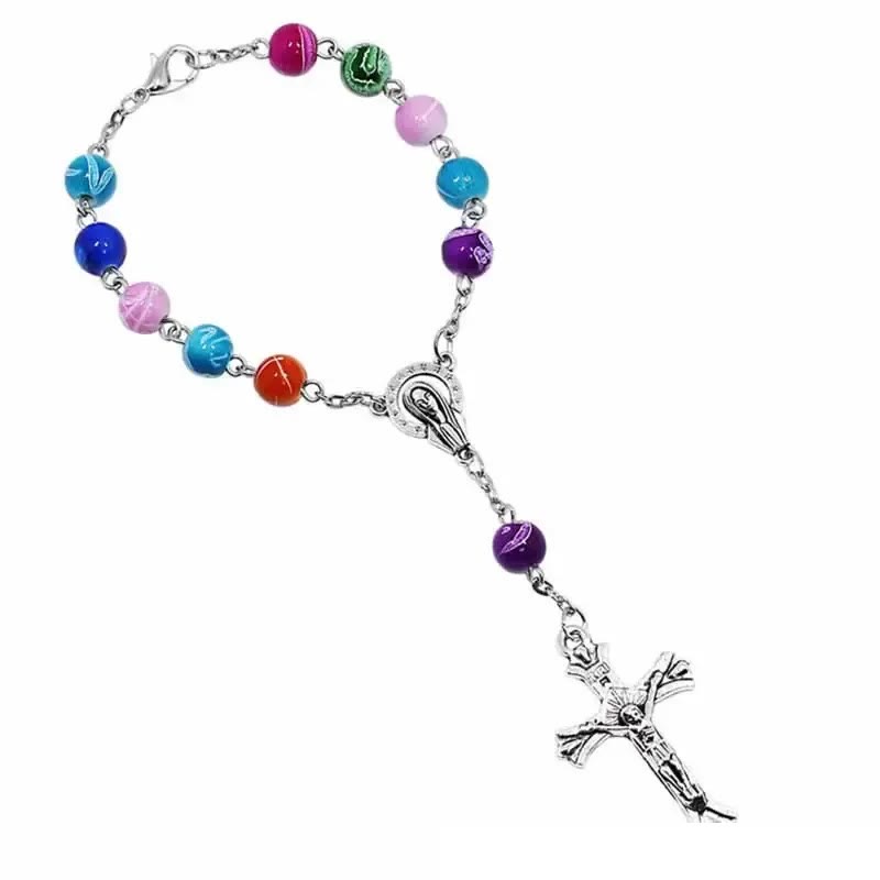 Soft Ceramic Single Decade Rosary Bracelet