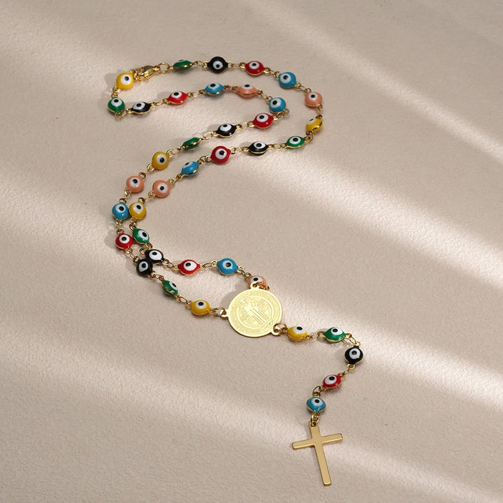 Sin & Salvation: Saint Benedict/Virgin Mary Medal Necklace