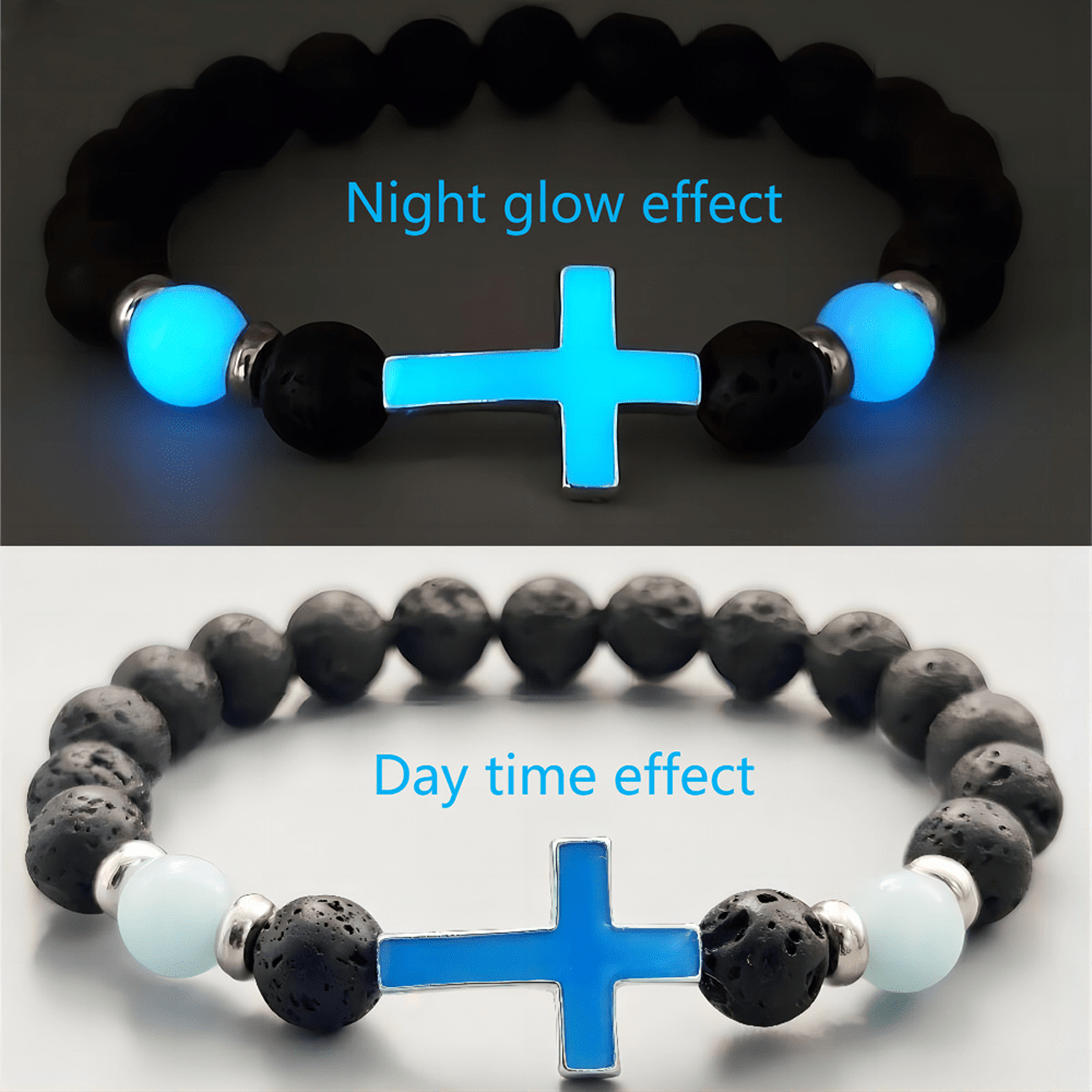 FREE Today: Glow in the Dark Christian Cross Bracelet