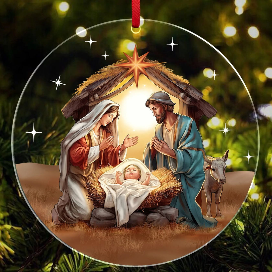 Discount Today: 3 Styles Nativity Scene Christ Decor Ornaments