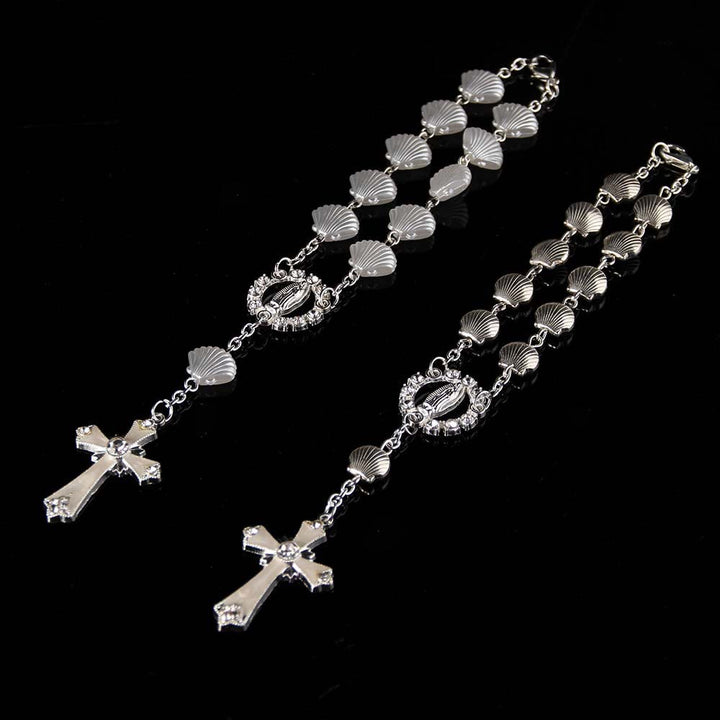 Shell Star Bead Bracelet Catholic Religious Rosary