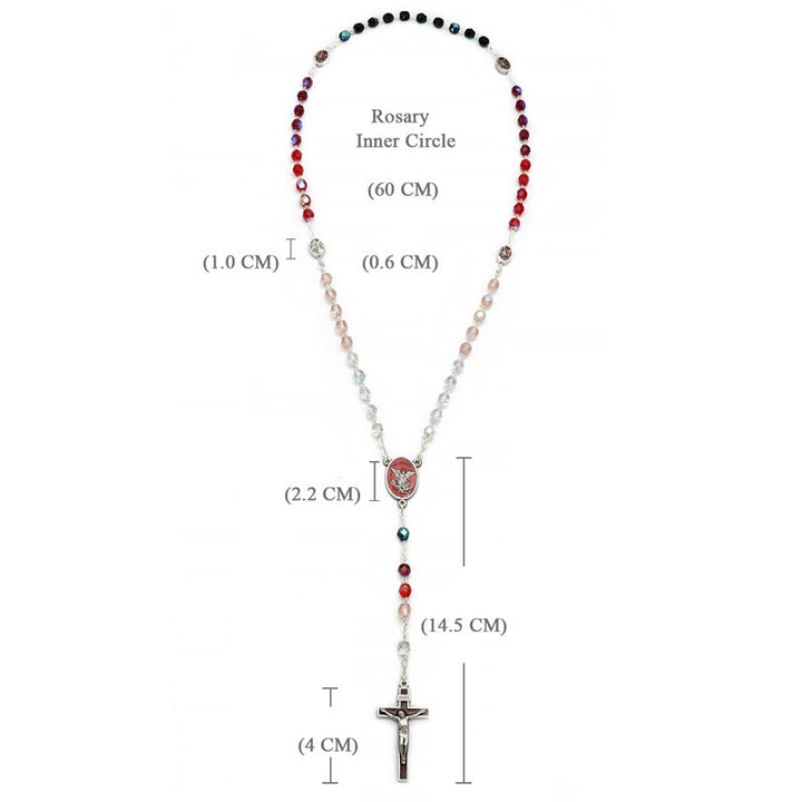 St. Michael the Archangel Crystal Blessing Rosary