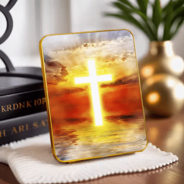 Christianartworkshop Modern Style Multi-options Cross Decorative Painting Desktop Ornaments