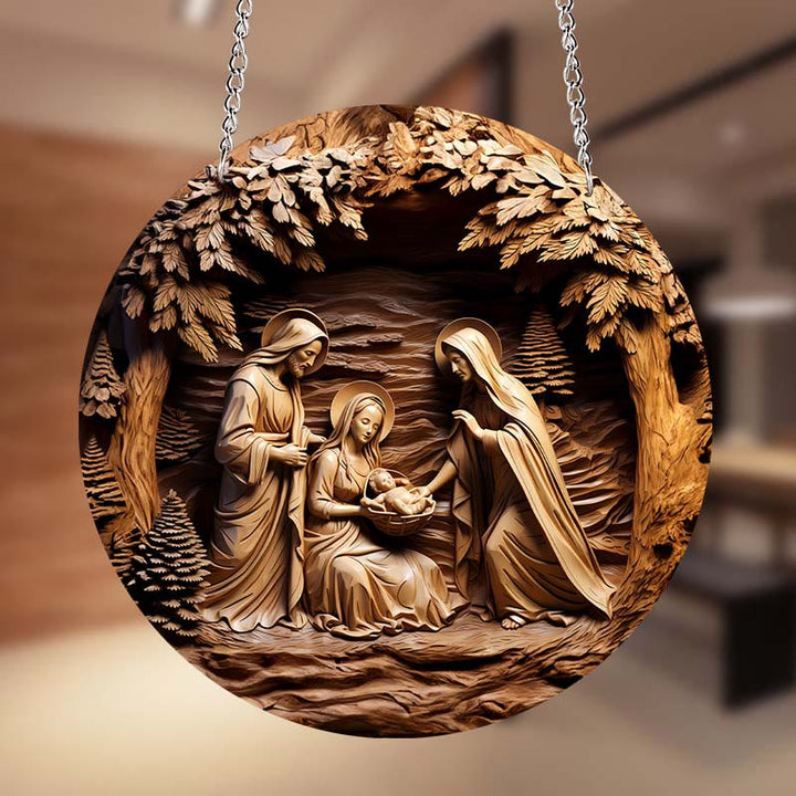 Discount Today: Brown Series 8 Styles Christ Nativity Festive Decor Ornaments