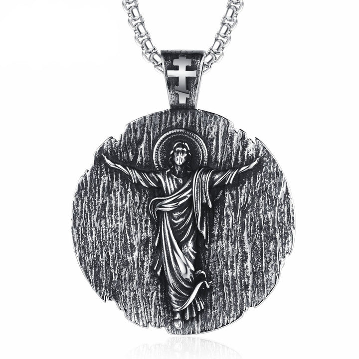 Holy Jesus Quality Titanium Necklace