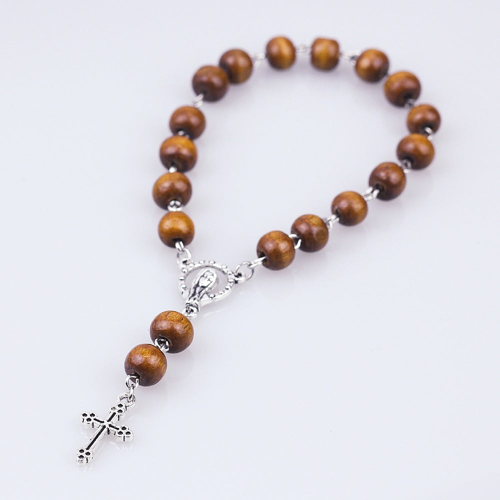 Crucifix Pine Beads Baptism/Prayer Strings