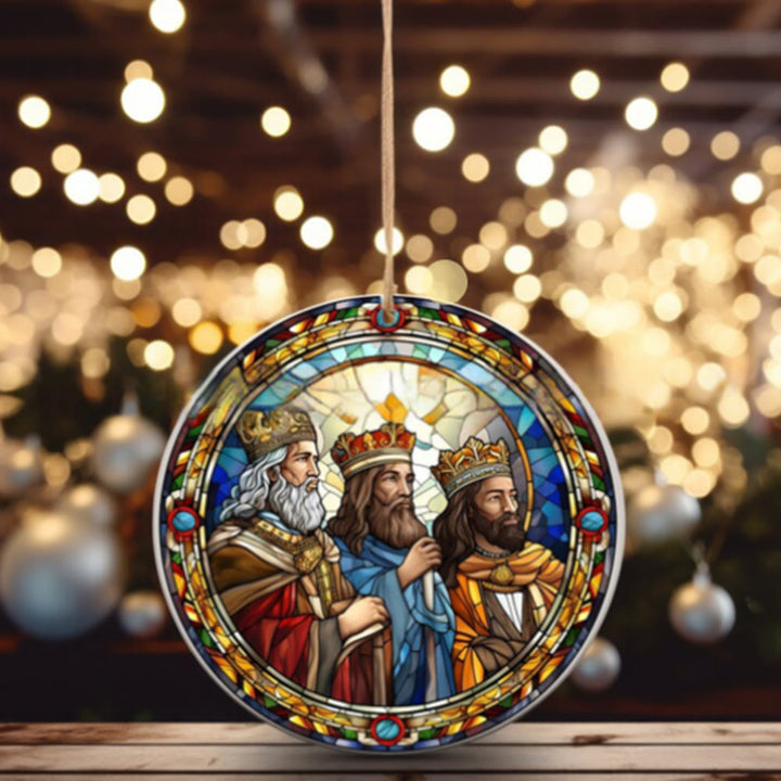 Discount Today: 5 Stained Glass Styles Christian Element Ornaments