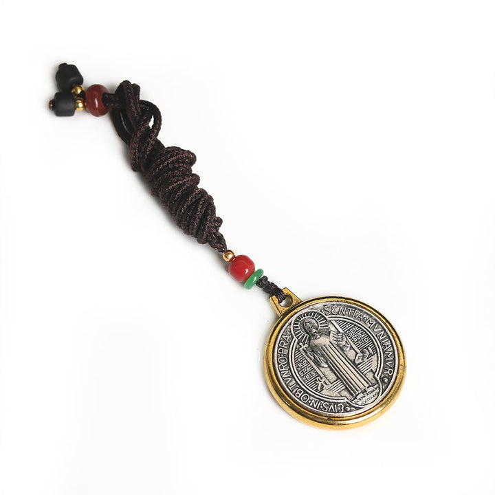 Classic St. Benedict Medallion Amulet Necklace