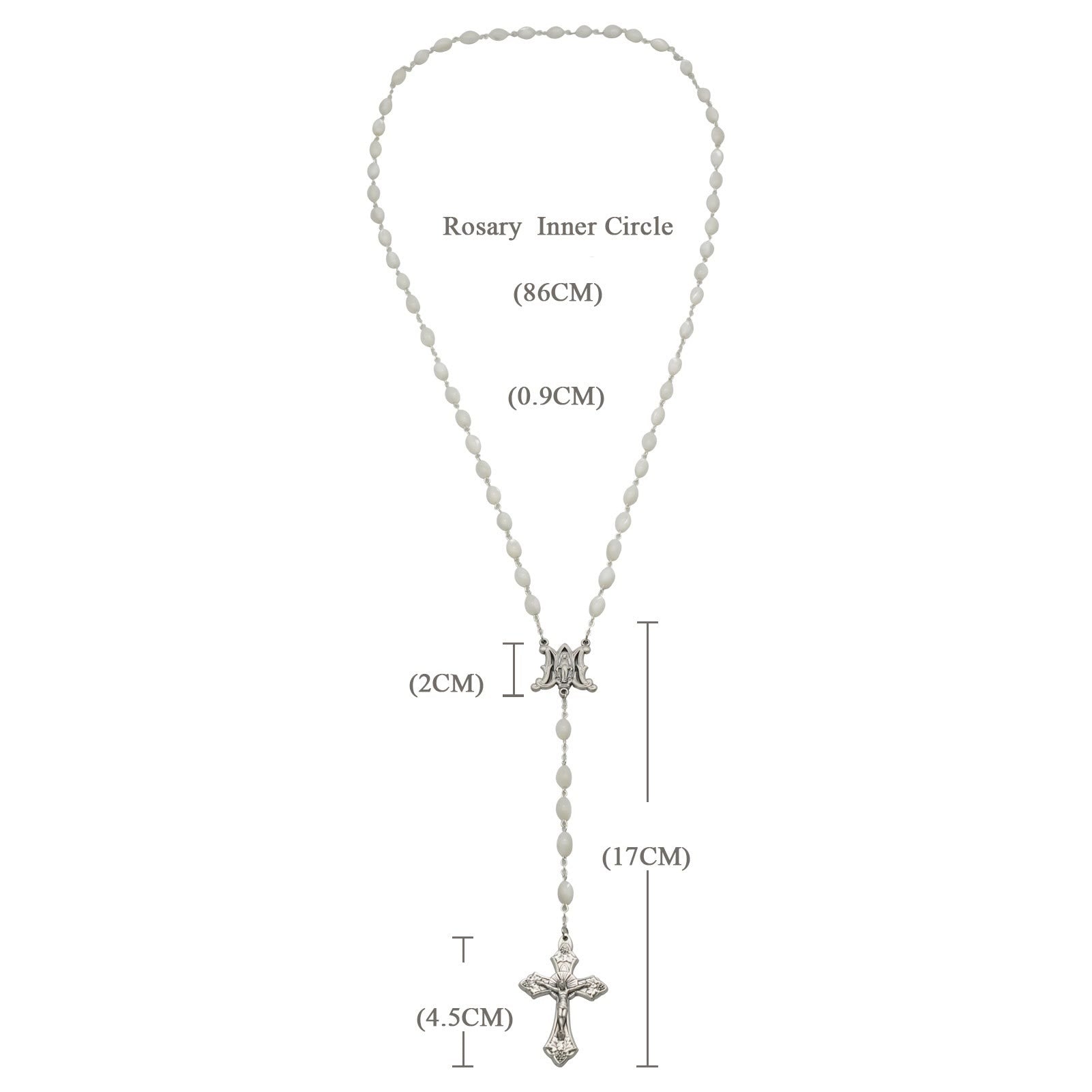 Blessed Virgin Mary Mother-of-Pearl Rosary – Handcrafted Catholic