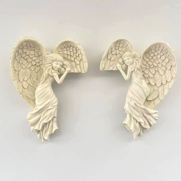 2 Sides Retro Angel Wings Door Frames Decoration Ornaments