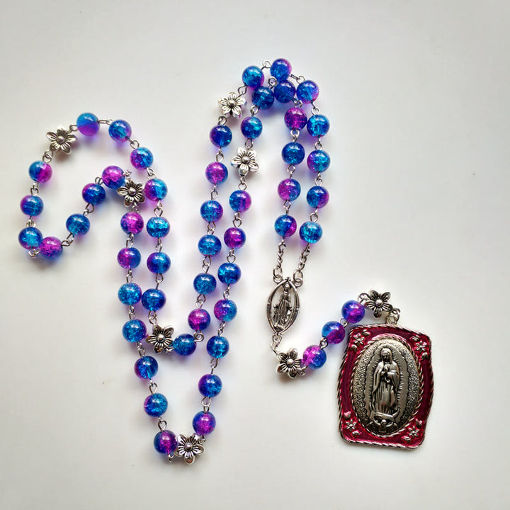 Our Lady of Guadalupe Pendant Seven Sorrow Rosary