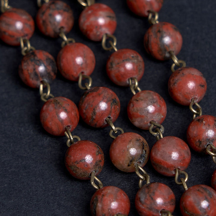 FREE Today: Our Lady Seven Sorrows Natural Sesame Stone Rosary