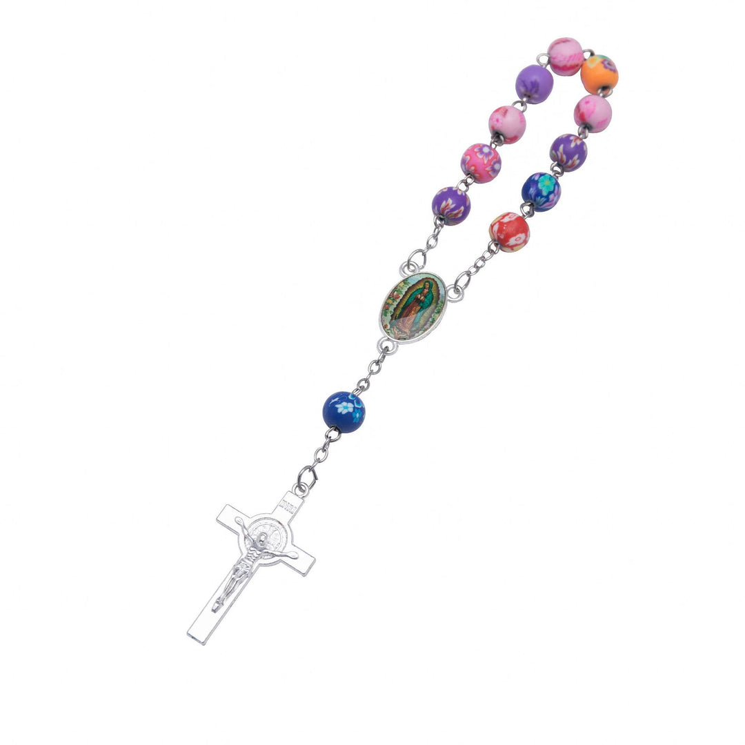 Soft Ceramic Single Decade Rosary Bracelet