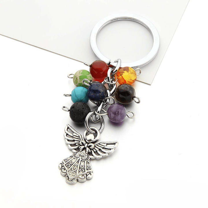 4pcs/Set Multi-material Angel Pendant Keychain