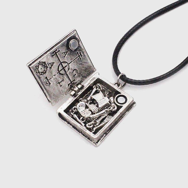 Christianartworkshop The Grimoire Spell Body Skull Necklace