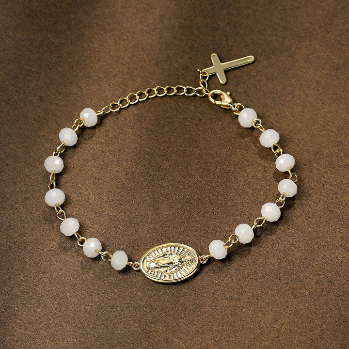 Christianartworkshop Crafted Miraculous Virgin Mary Charm Bracelet