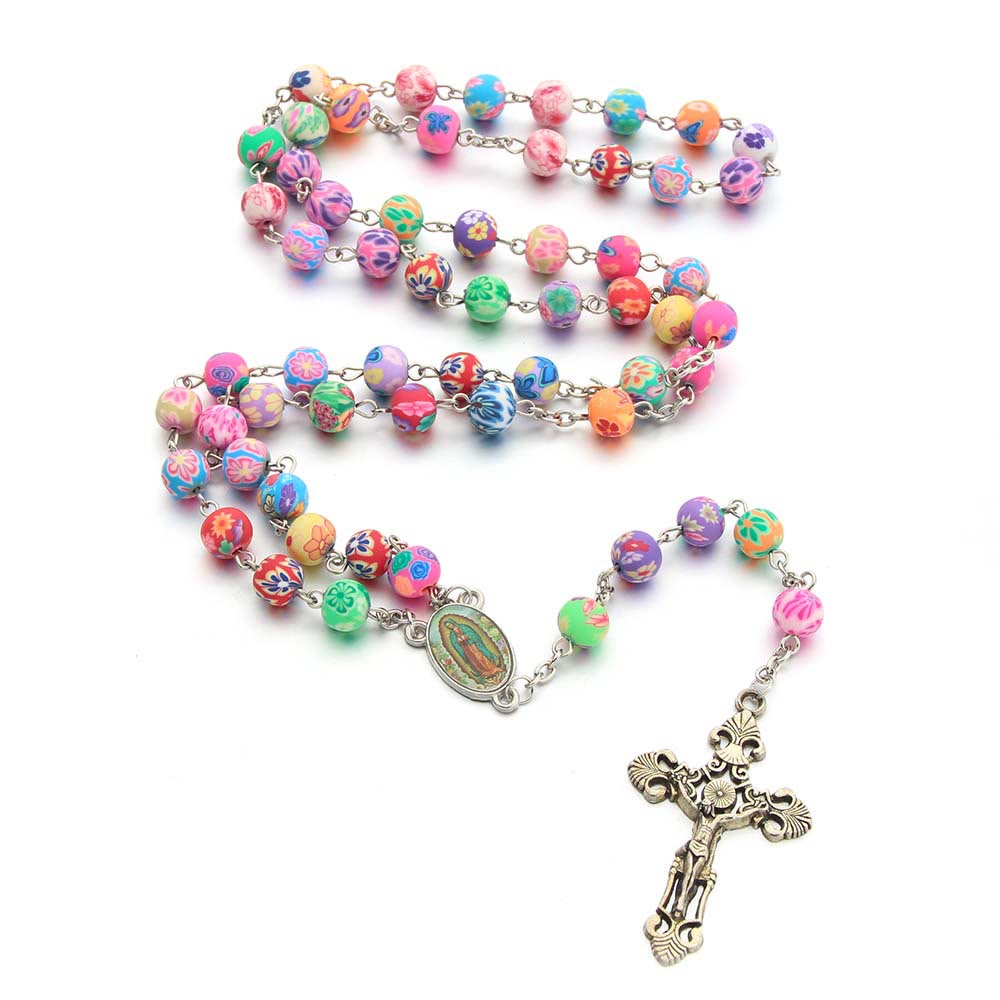 FREE Today: Christian Cross Catholic Multi Coloured Rosary