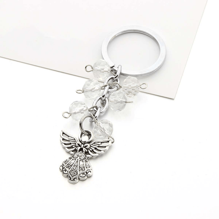 4pcs/Set Multi-material Angel Pendant Keychain