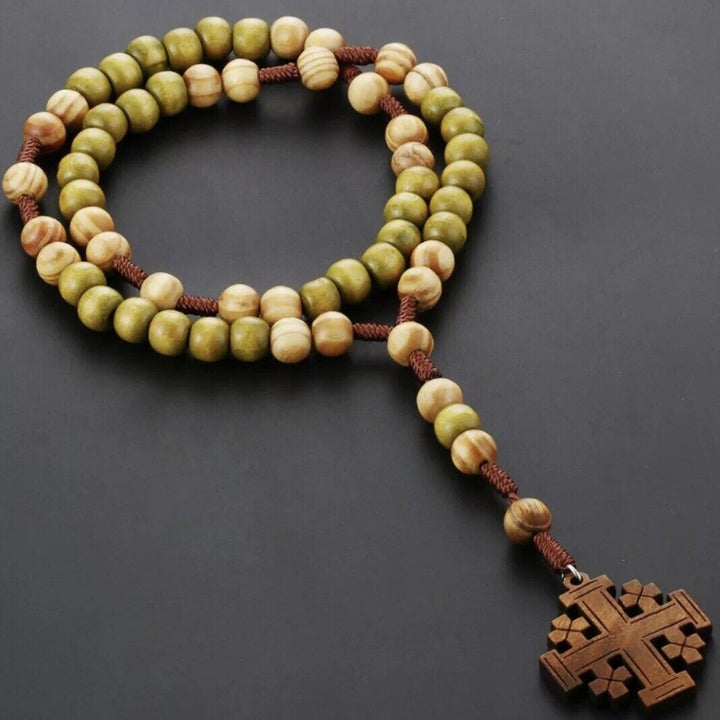Olive Wood Rosary and Cross